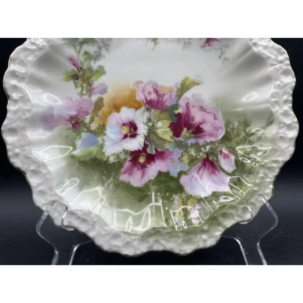 Vintage Limoges France A. Lanternier Lunch Plate, 8.75″ x 1″
